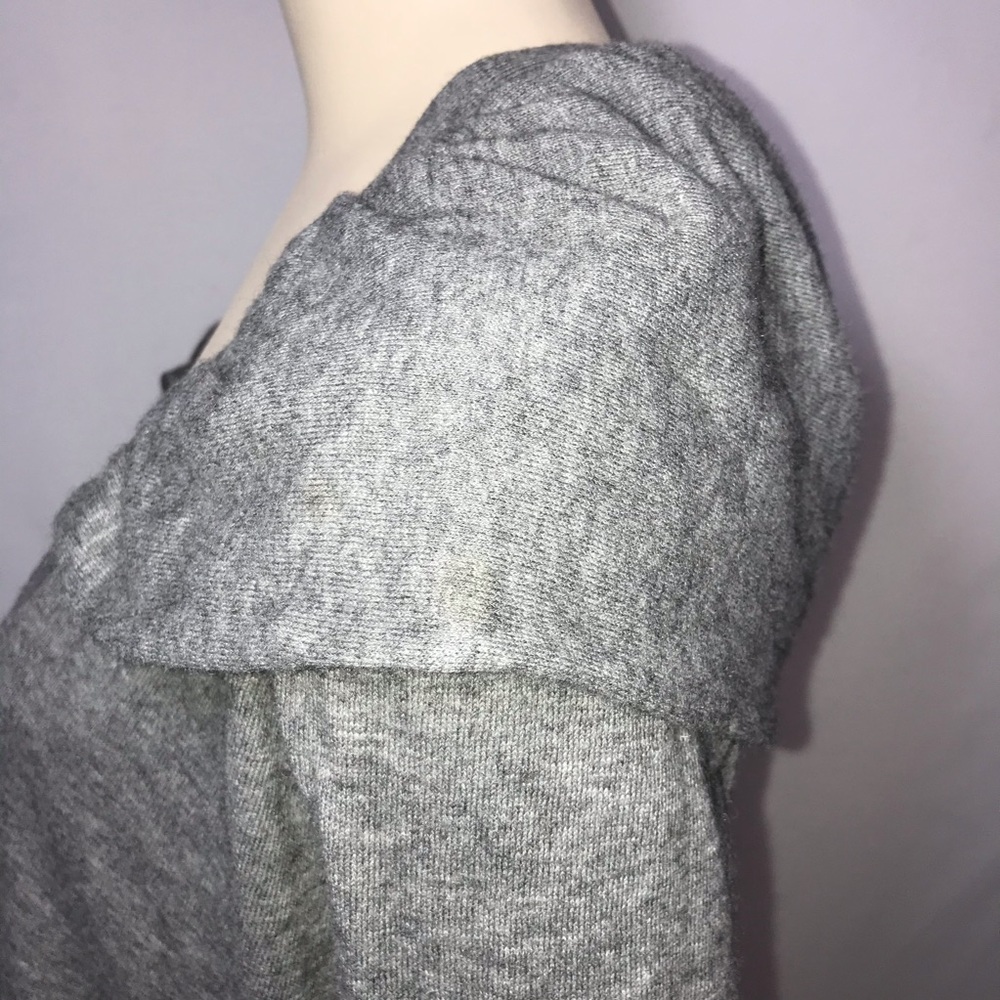 Max Azria cape collar cardigan sweater grey M - Picture 6 of 7